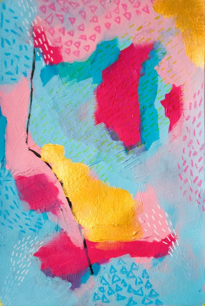 'Storm', an abstract painting by Sarah