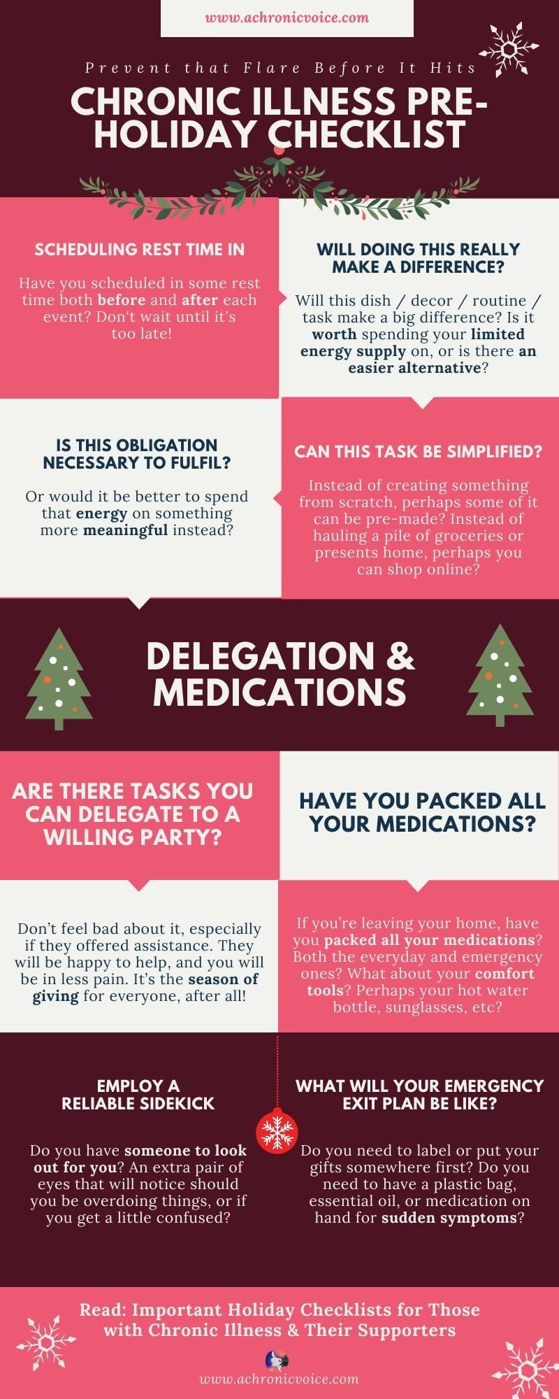 [Infographic] Your Self-Care Holiday Checklist with Chronic Illness