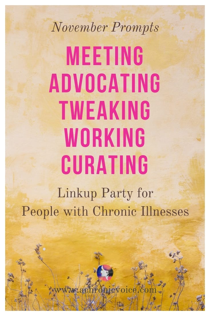 November prompts: Advocacy work both online and offline requires sustainable interaction. Raising awareness requires time, commitment and team work. Click to read more and participate, or pin to save for later. ////////// chronic life / spoonies / self care & awareness / gut health / linkup / writing prompts / bloggers / advocacy / mental health / travel & culture / heath & wellness / healthcare #chronicillness #spoonie #singapore #advocacy #strongertogether