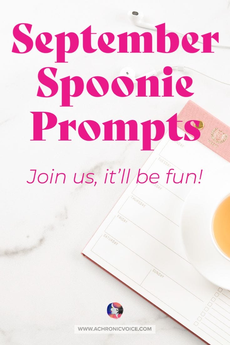 September Spoonie Writing Prompts