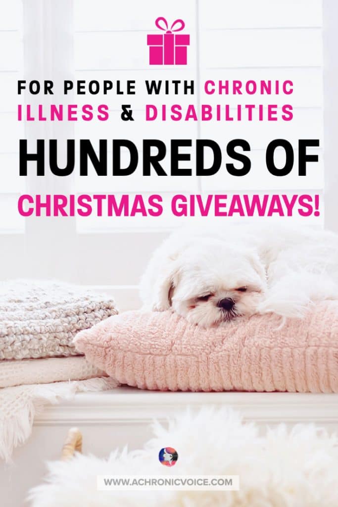 Chronic Illness Christmas Giveaway: GIfts for Every Body in Pain This Lonely Pandemic Season! I couldn’t be more grateful for these sponsors' generosity and kindness. They are a mix of professional brands and companies, and also individuals living with chronic illness or disability, who want to give a little something back to the community. #chronicillness #disability #christmasgiveaway