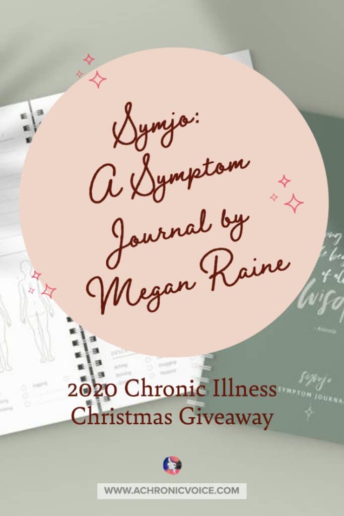 Megan lives with endometriosis, a painful chronic condition. Symjo was born from a mix of her passion for design, and wanting to help make the lives of others with chronic illnesses a little more organised and manageable, too. She's giving away 1 of these journals for Christmas! #chronicillness #chronicpain #journal